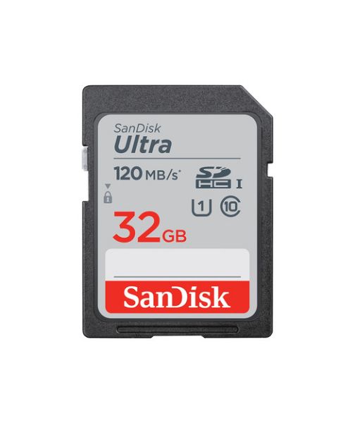 SanDisk Ultra 32GB SDHC Memory Card 120MB/s resmi